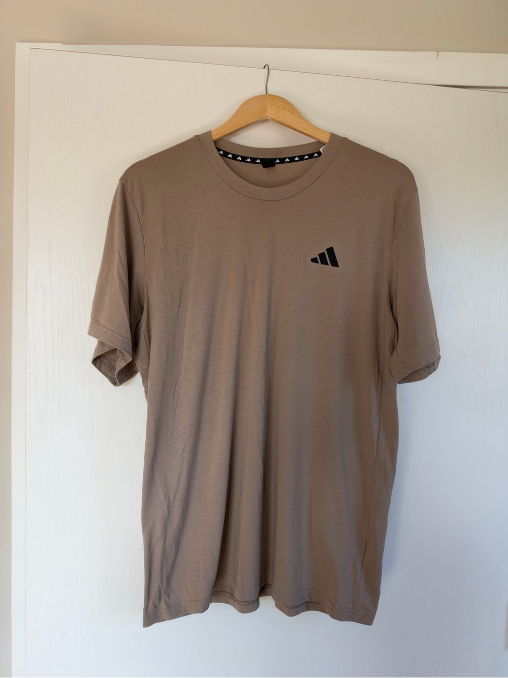 Adidas- Men's Athletic Logo T-Shirt - Taupe
